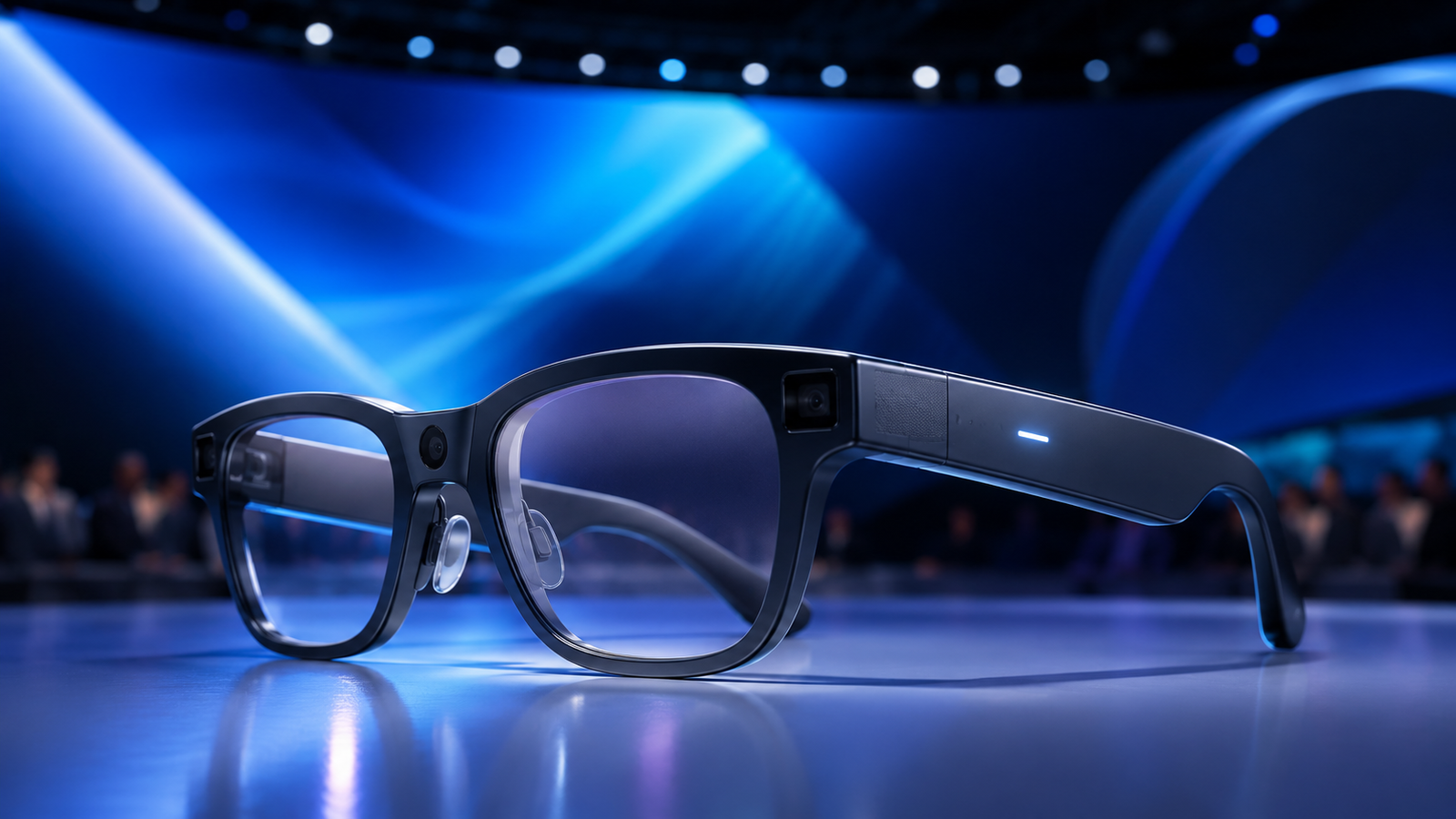 Samsung AI Smart Glasses powered by Android XR and Google Gemini displayed during Galaxy Unpacked 2026