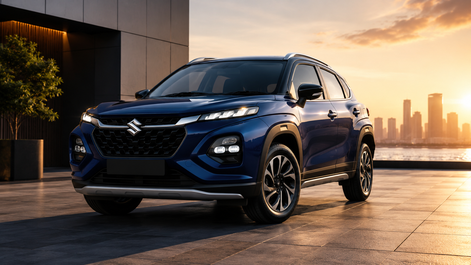 Suzuki Fronx GLX hybrid crossover parked outdoors after Pak Suzuki announced a limited-time discount in Pakistan.