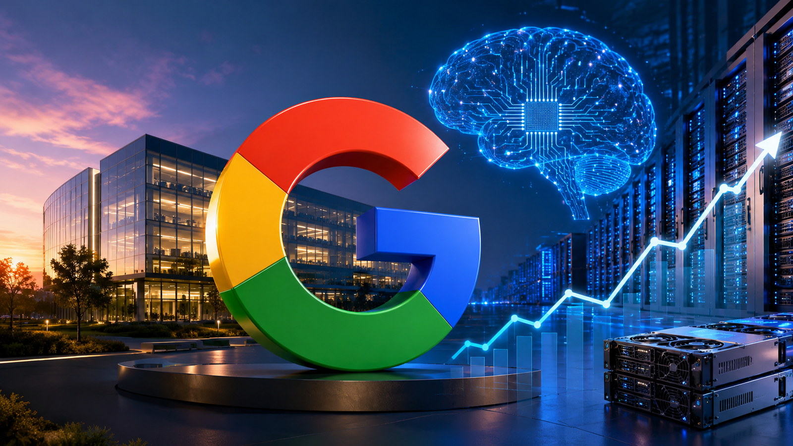 Google logo representing the company's $205 billion AI investment that pushed free cash flow into negative territory for the first time.